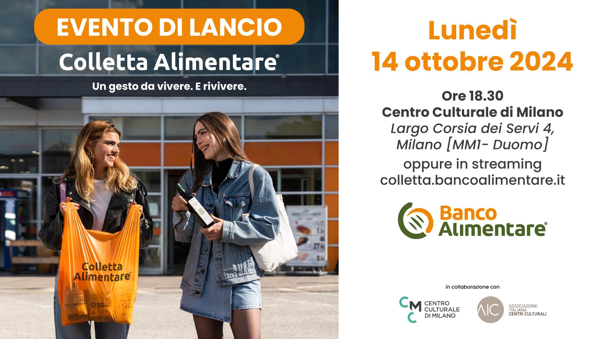 Save The Date | Evento di lancio Colletta Alimentare 2024